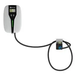 Commercial 44kW Dual-Port AC EV Charger with Robust Cyberpunk Design